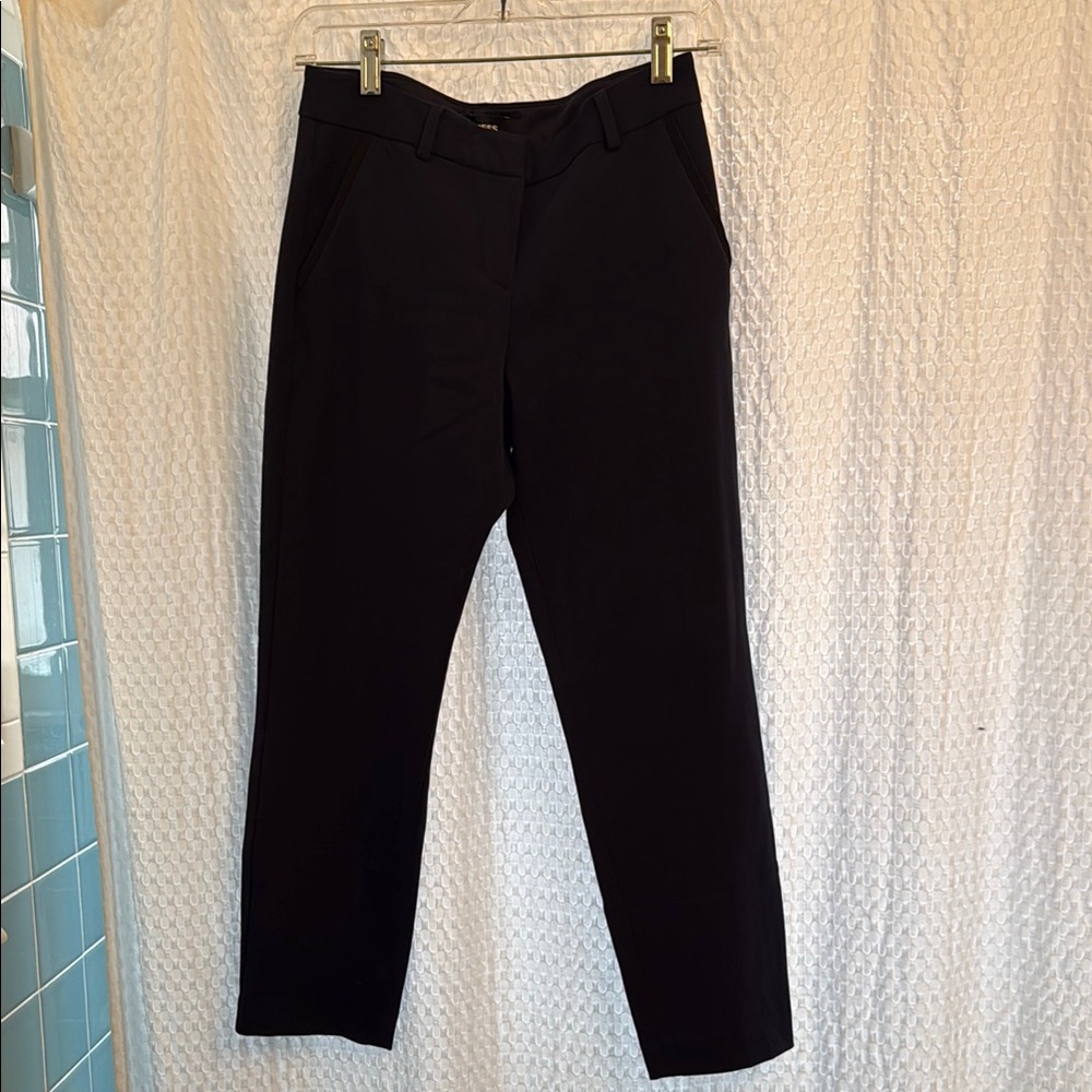 Express columnist mid rise navy pant